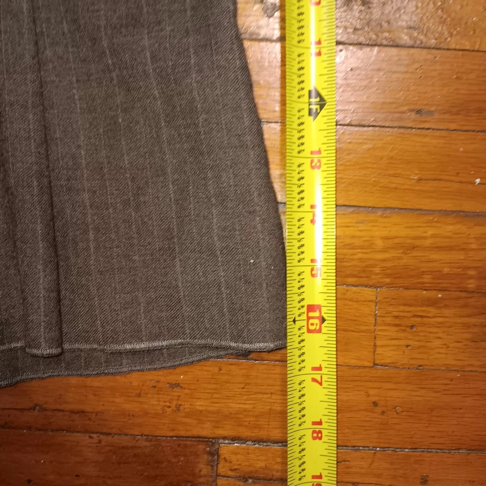 Juicy Coutur Y2k Brown Pinstripe Blazer and Skirt Set - Picture 7 of 9
